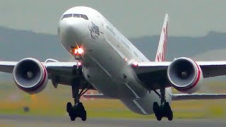 POWERFUL Boeing 777 Takeoffs From CLOSE UP  Sydney Airport Plane Spotting [upl. by Rettig]