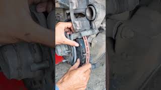 Brake Caliper Piston Compress Using Ring Spanner tiktok carmechanic reels viral mechanic [upl. by Suitangi]