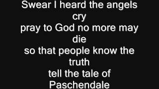 Iron Maiden  Paschendale Lyrics [upl. by Glogau537]