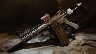 AAC Honey Badger Inspired Custom Airsoft AR Build Part 2  The Fine Details [upl. by Hazel]