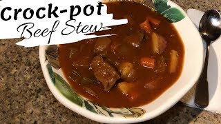 CrockPot Beef Stew  Winter Soup Collab [upl. by Rebhun]