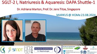 SGLT2 I Natriuresis amp Aquaresis DAPA Shuttle1  Dr A Marton and Prof Dr J Titze Singapore [upl. by Asiruam771]