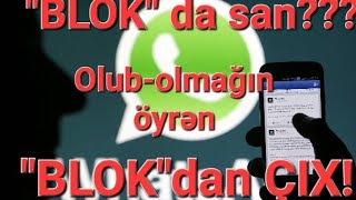 quot3 Qaydaquot Watsapda blokdan çıxma və blokda olduğunu öyrənmə SAMSUNGParametrleri [upl. by Nawek]