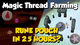 Make a Rune Pouch in 25 Hours 20M Gphr Runescape 3 Magic Thread Farming [upl. by Brott270]