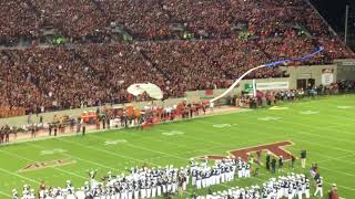 Skydivers jump into Lane Stadium September 30 2017 [upl. by Kerk220]