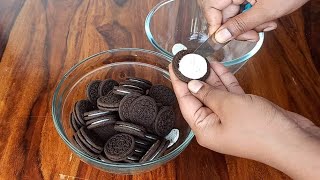 3 ingredients oreo recipe No Cream No Cocoa powder  easy birthday cake  oreo biscuit cake [upl. by Edmanda365]