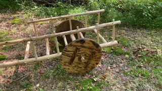 Awesome Medieval Pull Cart with a Settlers Wrench Inspired tool design [upl. by Lyrem]