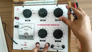 Measurement of Medium Resistance using the Wheatstone Bridge in EIM Lab by Mr Ravi Prakash Arya [upl. by Aihtiekal591]