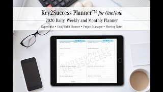 2020 Digital Planner for OneNote iPad Surface and more  Key2Success Planner [upl. by Landis374]