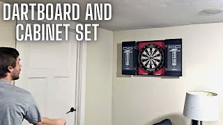 Bristle Dartboard and Cabinet Set  Eastpoint Sports [upl. by Annovy]