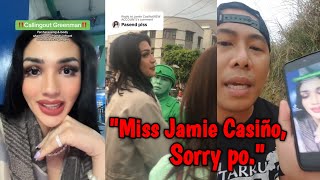 Green Man Humingi Na Ng Sorry Kay Jamie Casiño At Sa Mga Kaibigan Nito [upl. by Atiuqehc]