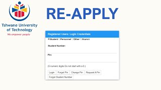 How to reapply at TUT  Upgrading or Returning Applicant [upl. by Novihc]