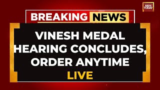 LIVE Vinesh Phogats Medal Hearing Concludes  Order Expected Anytime  Vinesh Medal Hearing LIVE [upl. by Jeni]