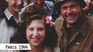 Paris  Liberation in August 1944 in color and HD [upl. by Adey]