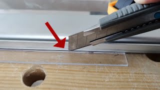 Acrylglas Plexiglas richtig schneiden mit dem Cuttermesser  Tipps  Tricks [upl. by Sammons]