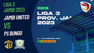 Jambi United 1 vs 1 PS Bungo PENYISIHAN LIGA 3 JAMBI 2023 [upl. by Cogan377]