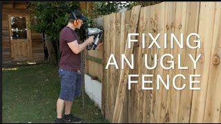 COVERING UP AN UGLY FENCE WITH FEATHER EDGE [upl. by Raknahs]