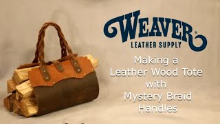 Making a Simple Leather Wood Tote [upl. by Ran833]