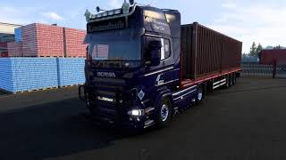 Scania V8 Open pipe with Lepidas Team exhaust system Released  ETS2 141 [upl. by Nylteak518]