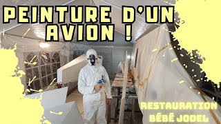 PEINTURE DUN AVION  Restauration Bébé Jodel Épisode 32 [upl. by Eimot]