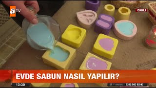 Evde sabun nasıl yapılır  atv Gün Ortası Bülteni [upl. by Rapsac]