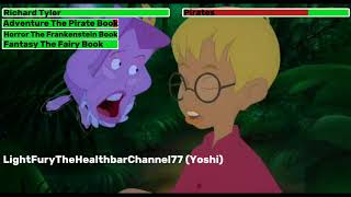 The Pagemaster 1994 Richard And The Books Vs Pirates with healthbars [upl. by Akiemat398]