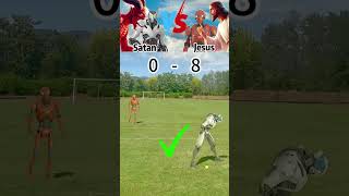 👼Jesus VS 😈Satan Jesus overwhelming victoryjesus god games funny dios [upl. by Yelnik97]