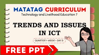 LESSON TRENDS AND ISSUES IN ICT [upl. by Salangi790]