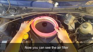 Dacia\Renault Logan Air Filter Replacement TUTORIAL [upl. by Eirret]