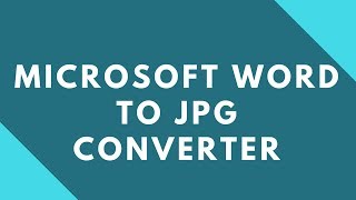 word document to jpg  how to save a word document as a jpeg  tutorial 2020 [upl. by Nahtanhoj279]