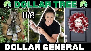 Dollar High End Christmas DIYsDollar Tree and Dollar General Christmas DIYs [upl. by Glaab]