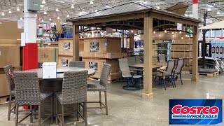 COSTCO 3 DIFFERENT STORES SHOP WITH ME PATIO FURNITURE DINNERWARE SHOPPING STORE WALK THROUGH [upl. by Vey840]