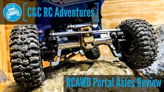 Axial SCX24  RCAWD Portal Axles Review  CampC RC Adventures [upl. by Arabeila339]