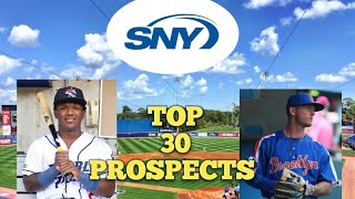 SNYs TOP 30 Mets prospects  MLB scouting report and analysis [upl. by Manville]