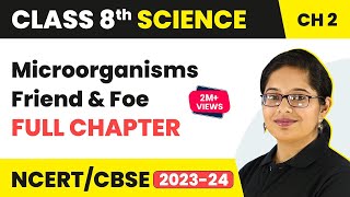 Microorganisms  Friend and Foe Full Chapter Class 8 Science  NCERT Science Class 8 Chapter 2 [upl. by Narag]