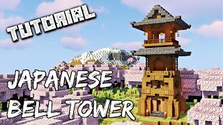 Japanese Bell Tower  Minecraft Tutorial [upl. by Ainafetse]