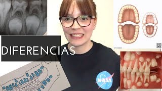 Diferencias entre Dentición temporal y permanente [upl. by Inava]