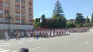 Desfile Día de las Fuerzas Armadas Oviedo 2024  Agrupación de la Legión y Regulares [upl. by Fontes]