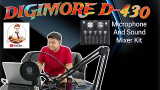 DIGIMORE D430 Microphone amp Sound Kit Unboxing amp Setup 🔥🔥🔥 tanmoyology [upl. by Fredelia]