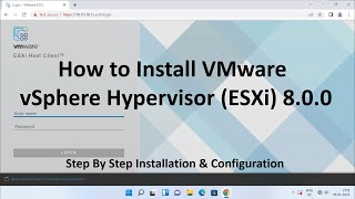 How to Install VMware vSphere Hypervisor ESXi 800   Step By Step Guide [upl. by Purdum465]