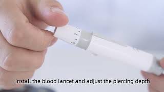 LEPU Poctor 800 Blood Glucose monitoring systems operation video [upl. by Olraced]