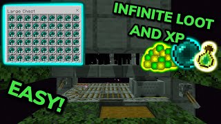 EASY 121 ENDERMAN XP FARM TUTORIAL in Minecraft Bedrock MCPEXboxPS4Nintendo SwitchPC [upl. by Zina]