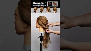 ROMANTICKÝ SVATEBNÍ ÚČES ROMANTIC TWISTED HAIRSTYLE FOR A WEDDING UPDO FOR LONG HAIR SHORTS [upl. by Aret]