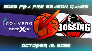 Converge vs Black Water Live Scores  2023 PBA Pre Season Games [upl. by Alathia]