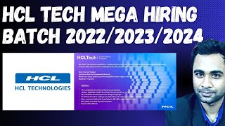 HCL Technology Hiring  Batch 2022  2023 2024  Remote Work [upl. by Leiand333]