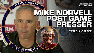 That was not Florida State football 👀  Mike Norvell after BC upset FSU  SC with SVP [upl. by Jehu]