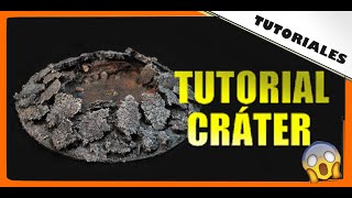 Tutorial  Cráter para escenografía Warhammer 40k Punkapocalyptic o Bolt Action [upl. by Jock347]