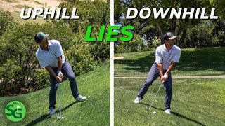 Top Tips to Hit Uphill and Downhill Lies on the Golf Course [upl. by Anauq]