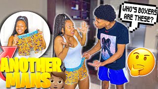 WEARING ANOTHER MANS BOXERS PRANK ON BOYFRIEND HE FLIPPED OUT [upl. by Anitsyrk651]