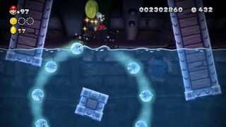 New Super Mario Bros U  Sparkling WatersGhost House Star Coin and Secret Exit Guide [upl. by Birkle887]